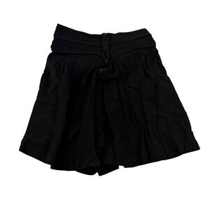 Workshop Clothing Black High Waisted Button Accent Rayon Shorts Vintage Size 9
